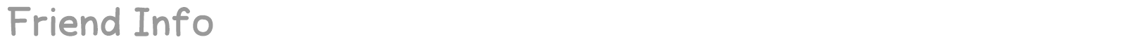 Friend Info font preview